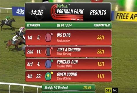 49s virtual horse racing results